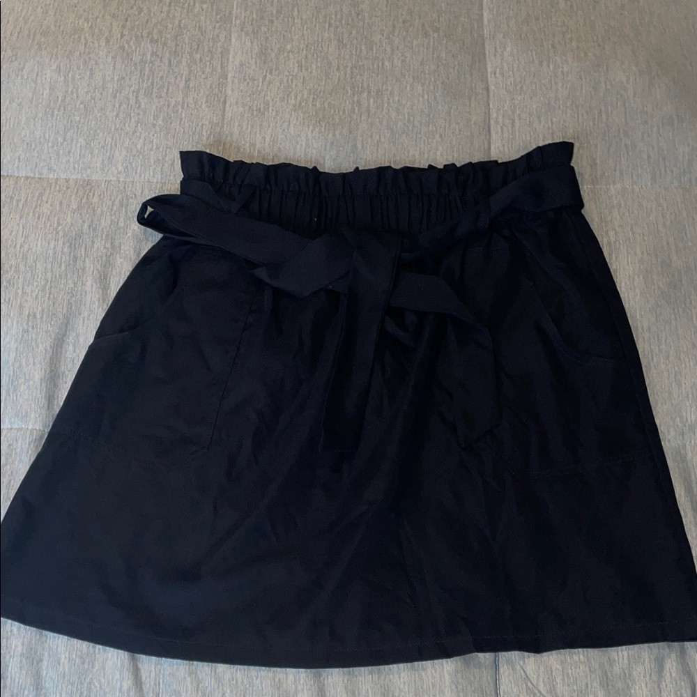 Chic Navy Mini Skirt with Belt